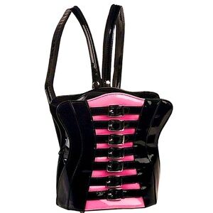 ROEBUCK LONDON BUSTIER corset goth bag emo alt punk